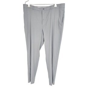 Slazenger Pants Mens 38x30 Gray Golf Chino Lightweight Stretch